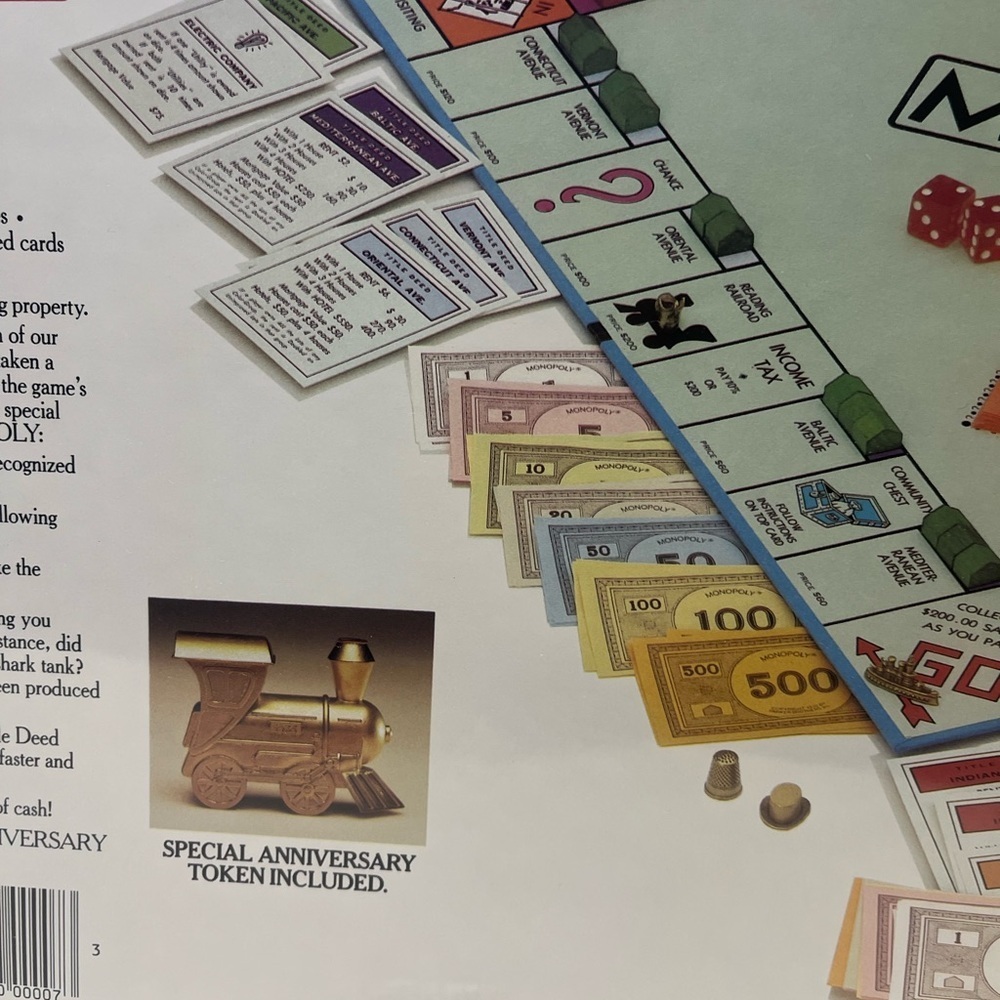 Monopoly Deluxe Anniversary Edition Board Game - Blue - Picture 6 of 11